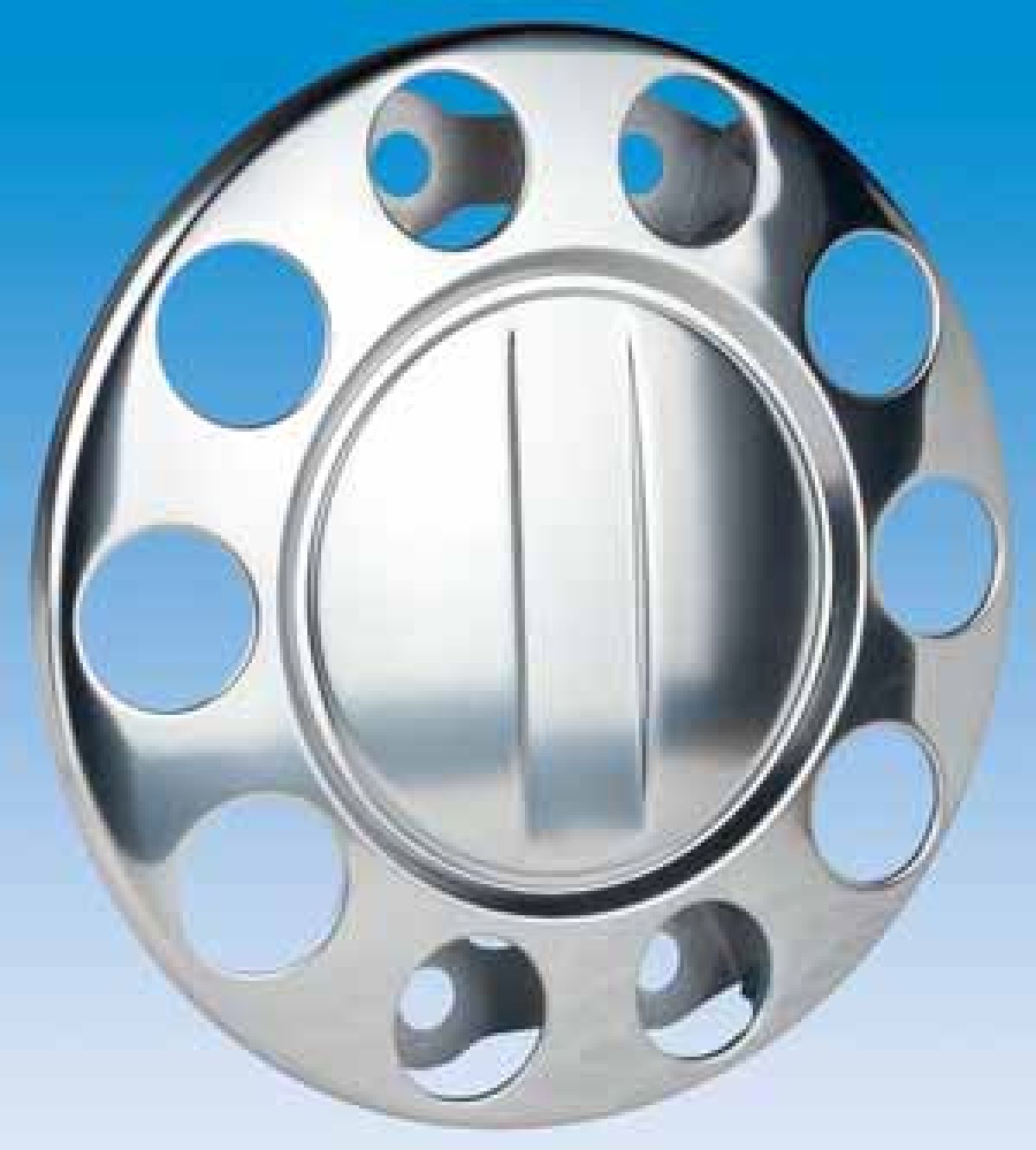 Radblende Edelstahl poliert 22,5"