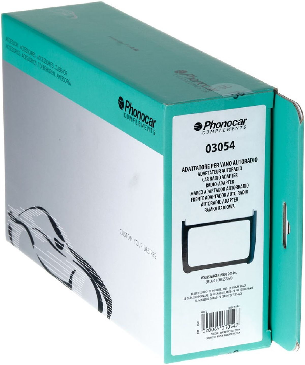 Radioblende schwarz gl�nzend VW