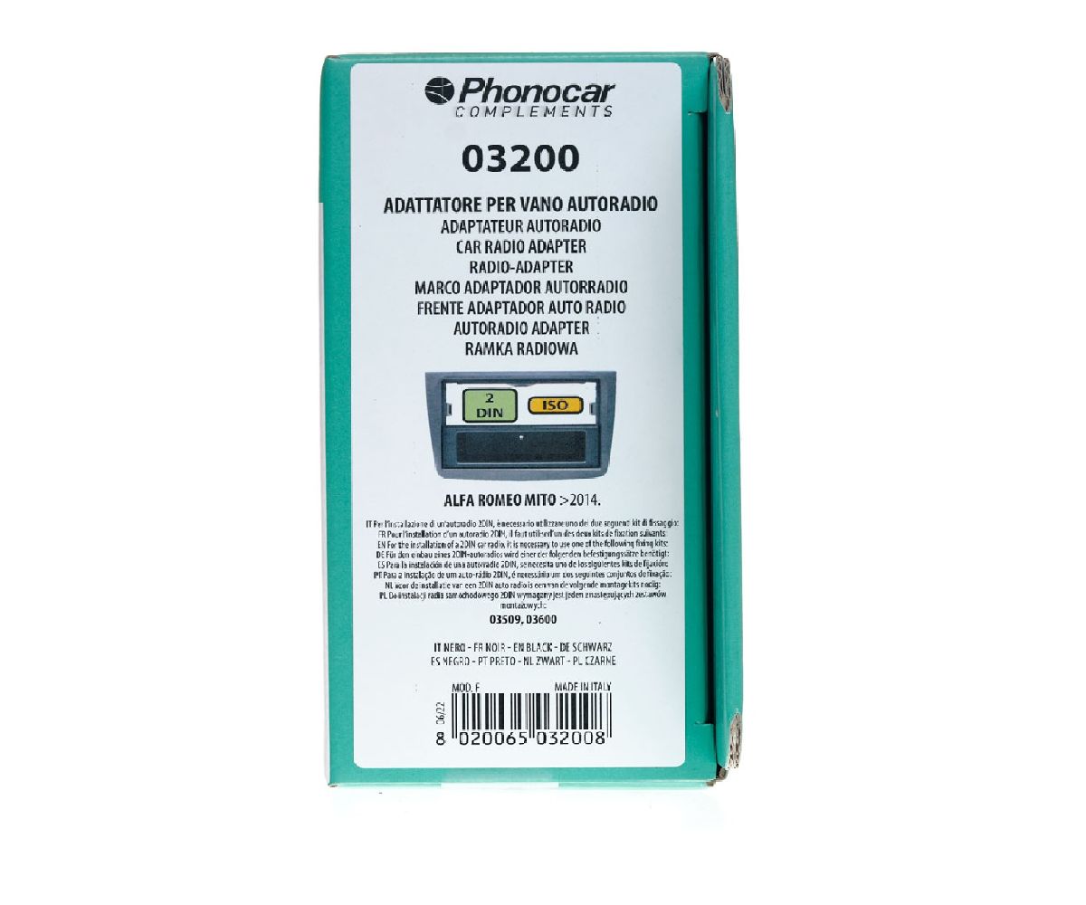 Radioblende schwarz Alfa Romeo