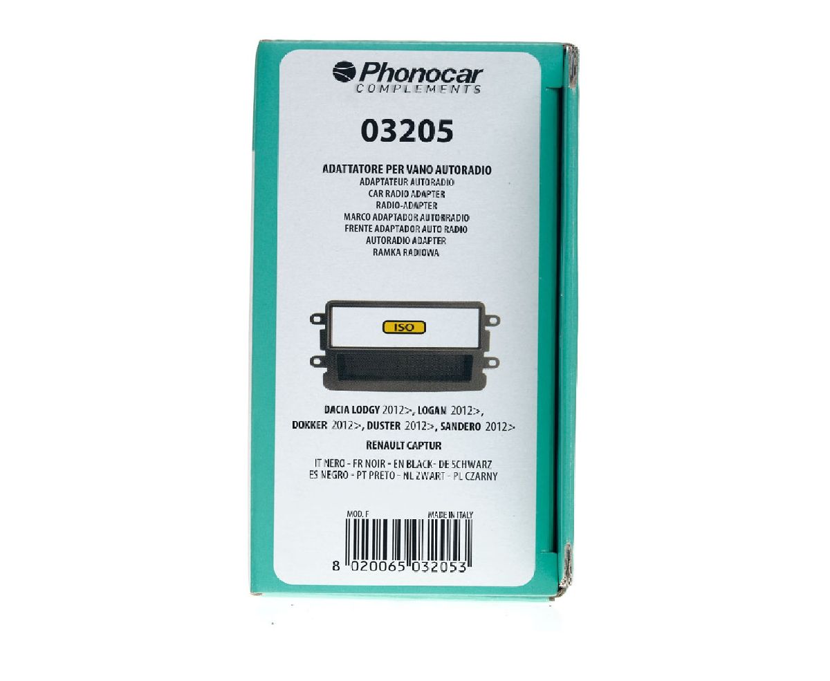 Radioblende schwarz Dacia / Renault