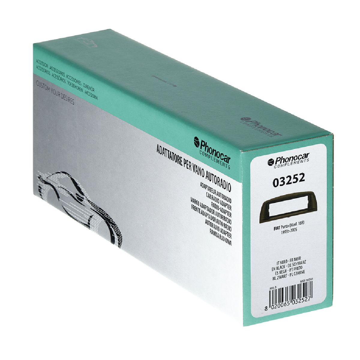 Radioblende schwarz Fiat