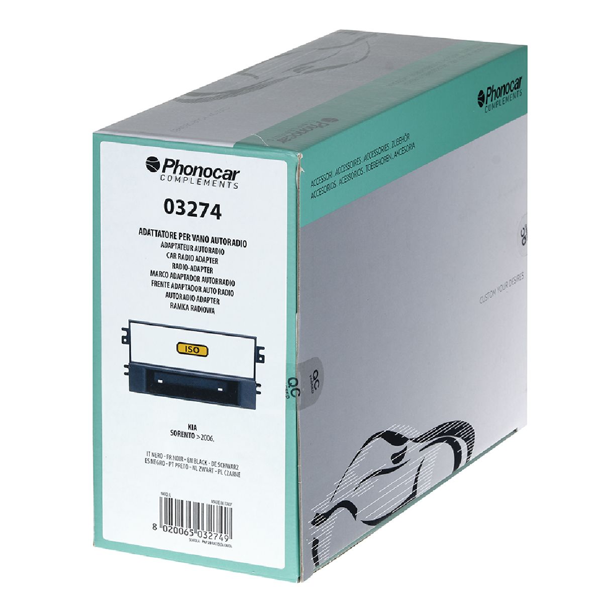 Radioblende schwarz Kia