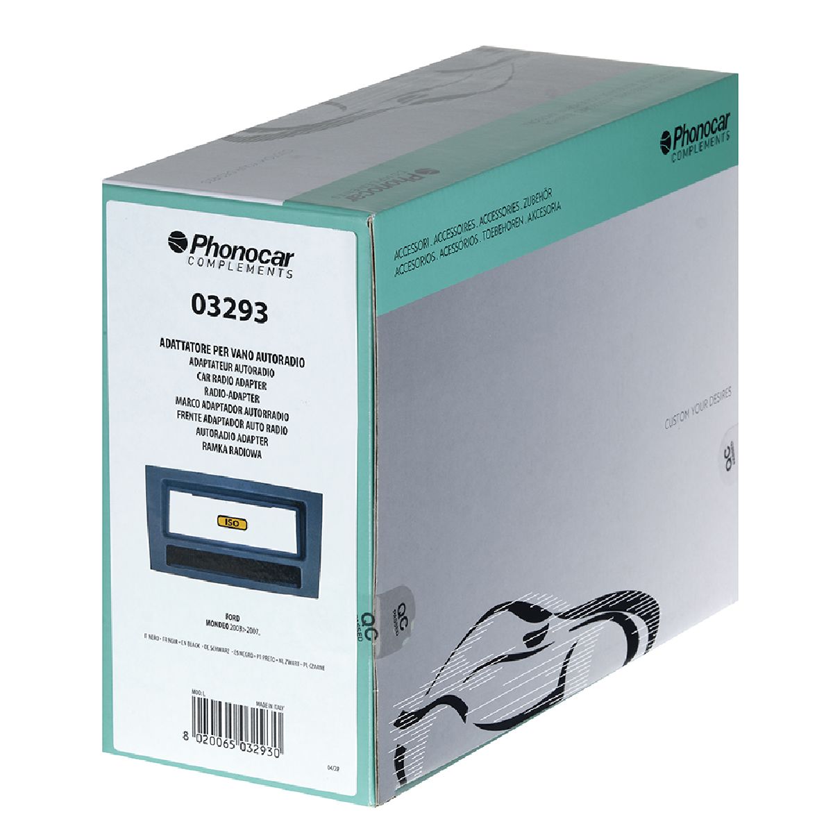 Radioblende schwarz Ford