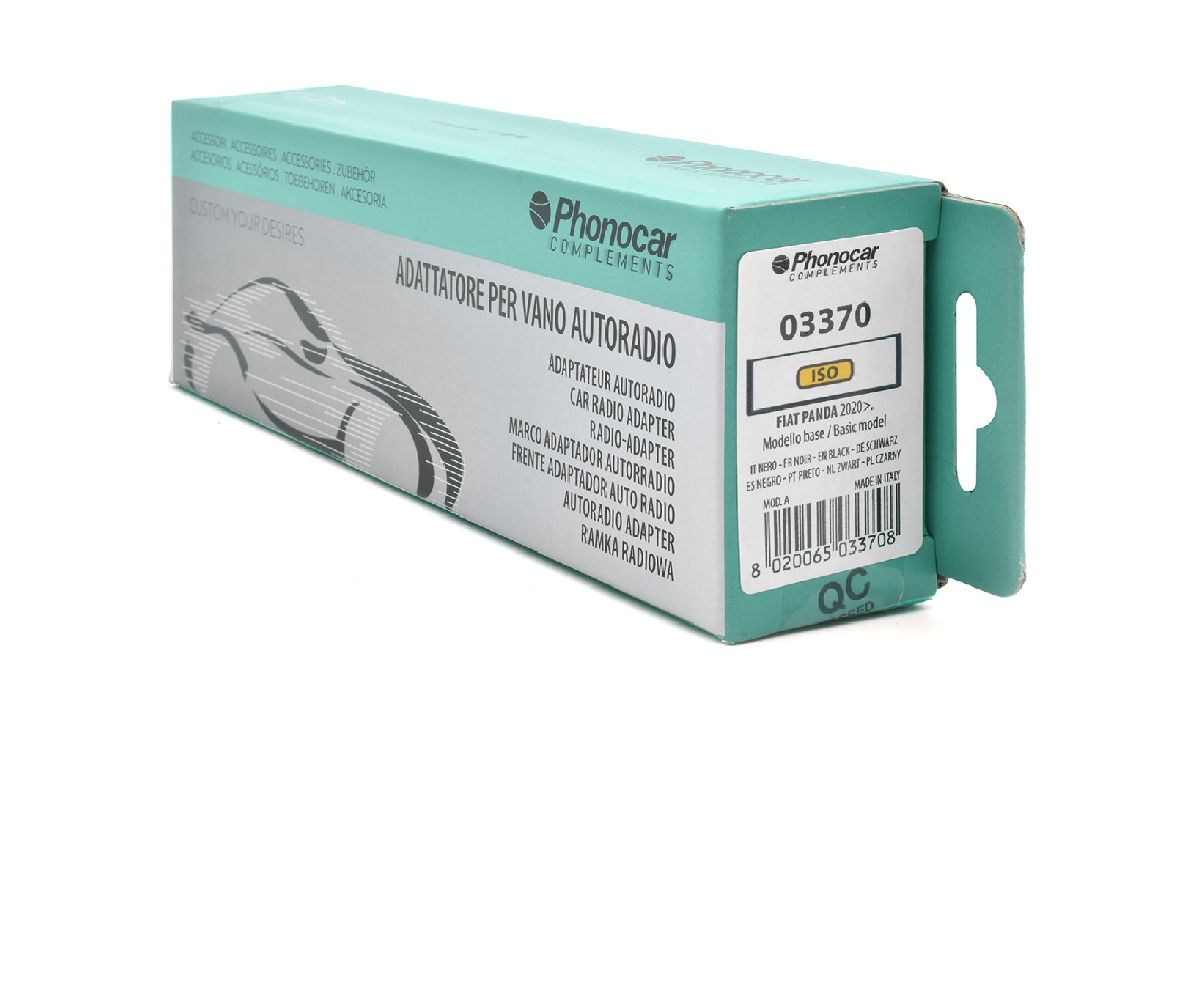 Radioblende schwarz Fiat