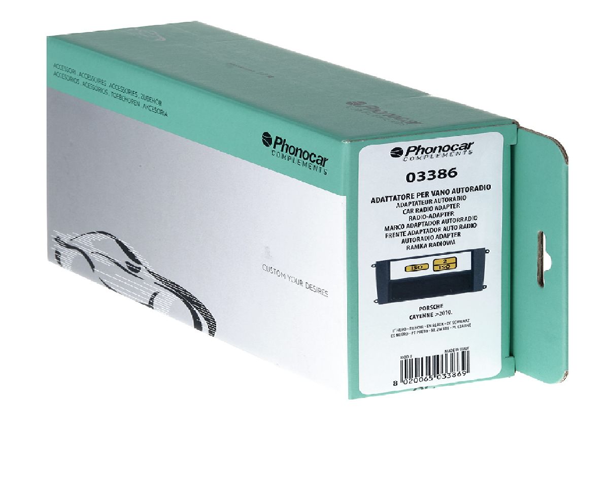 Radioblende schwarz Porsche