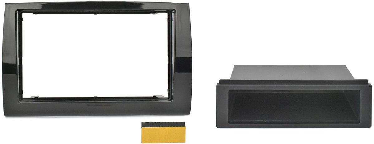 Radioblende Schwarz Fiat