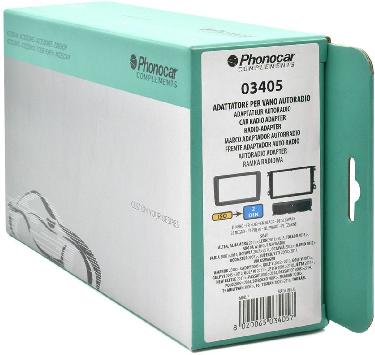 Radioblende Schwarz Seat/Skoda/VW