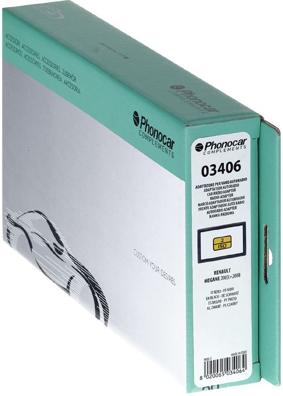 Radioblende Schwarz Renault