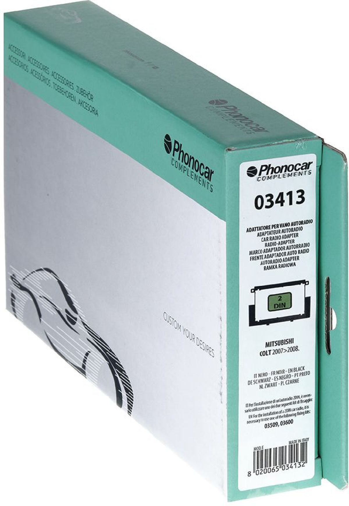 Radioblende Schwarz Mitsubishi