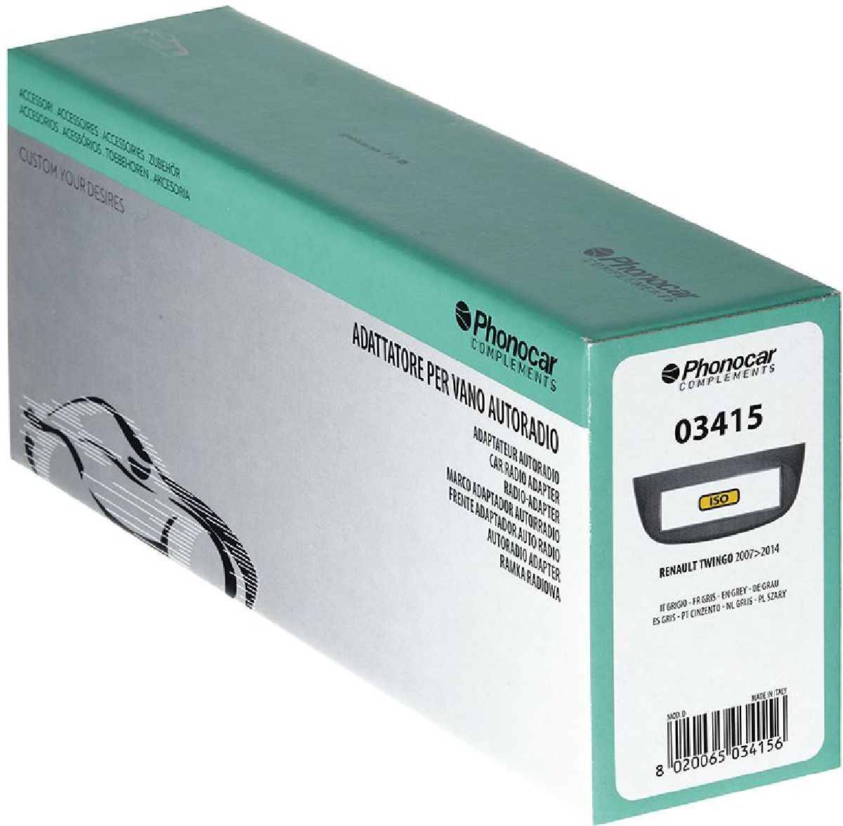 Radioblende Schwarz Renault