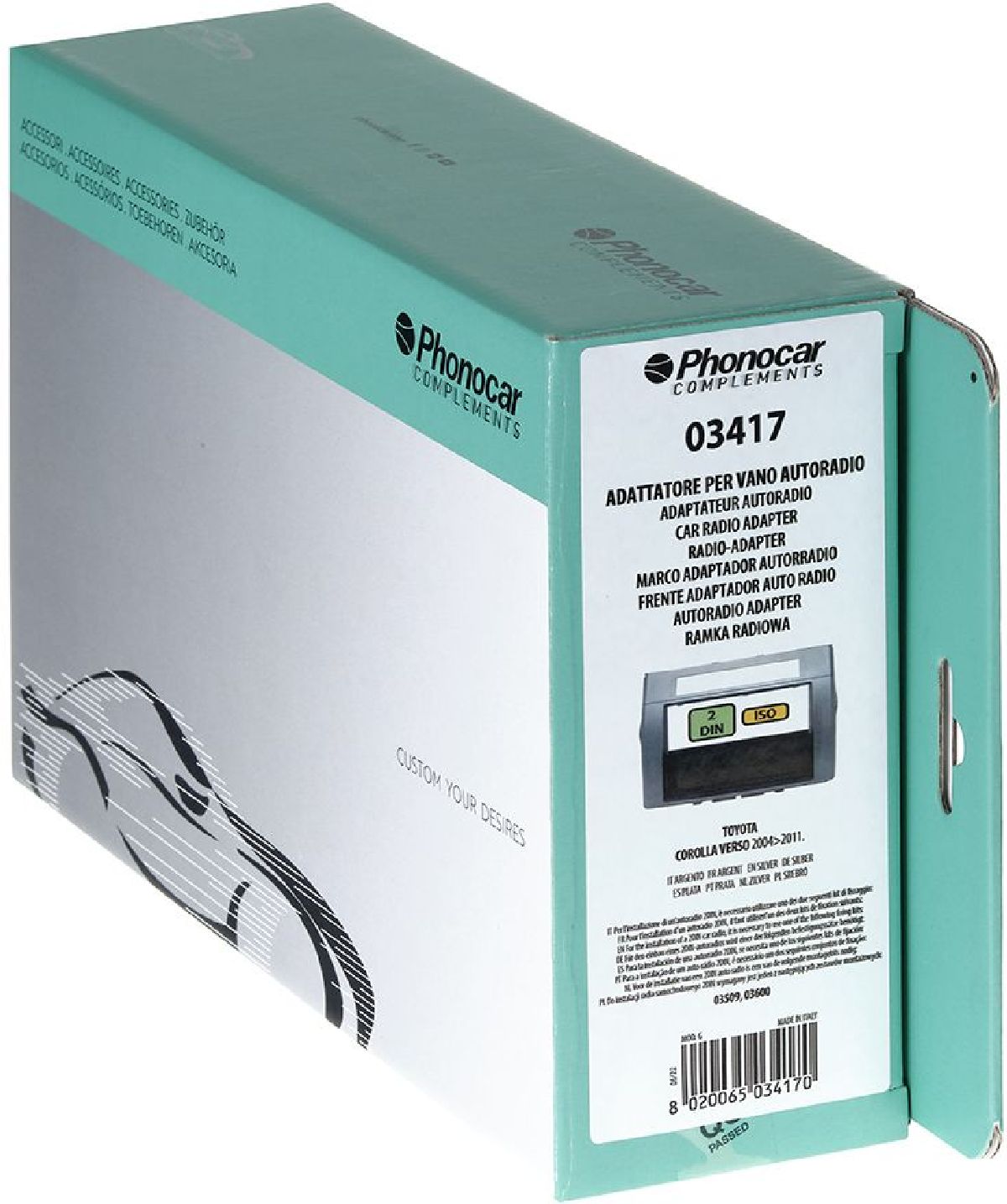 Radioblende Silber Toyota