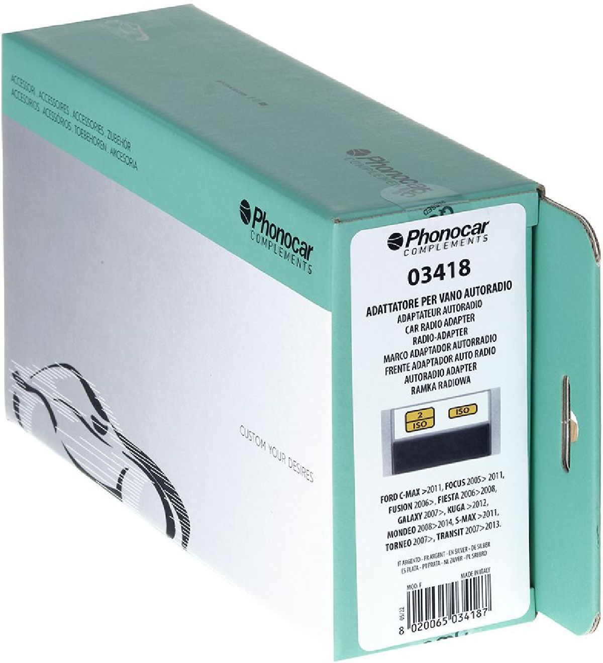 Radioblende Silber Ford