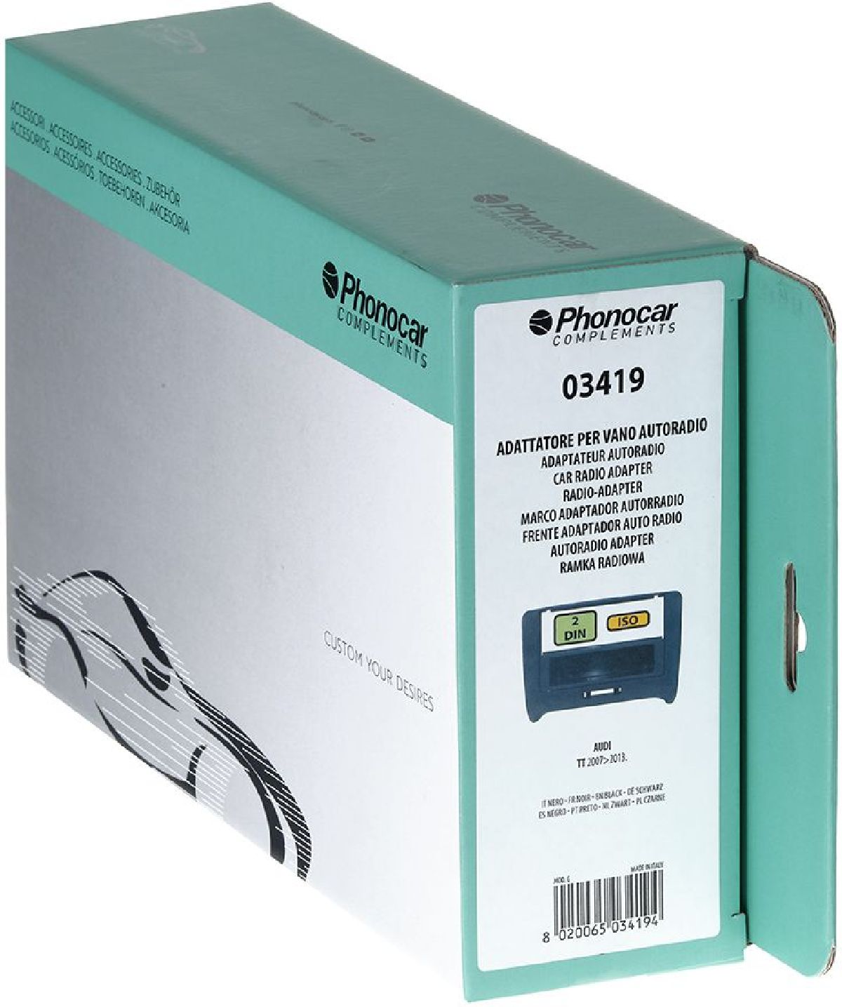 Radioblende Schwarz Audi
