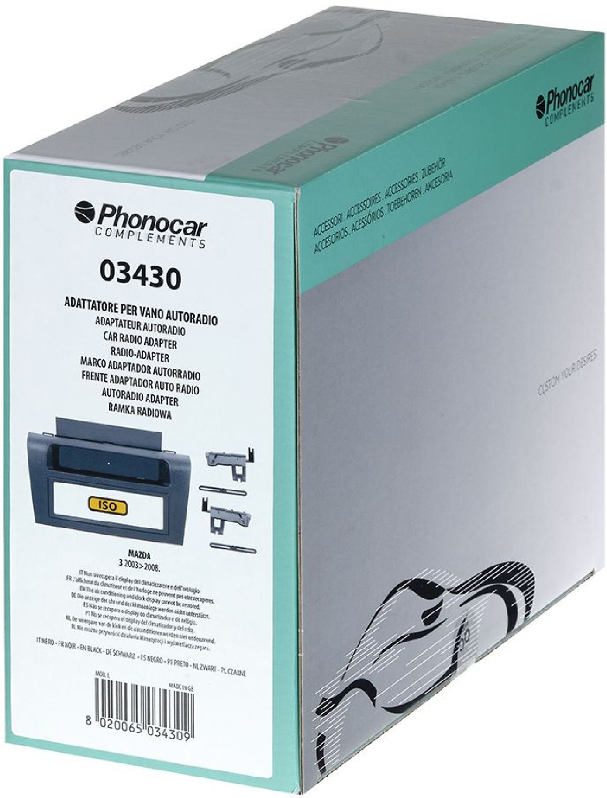 Radioblende Schwarz Mazda