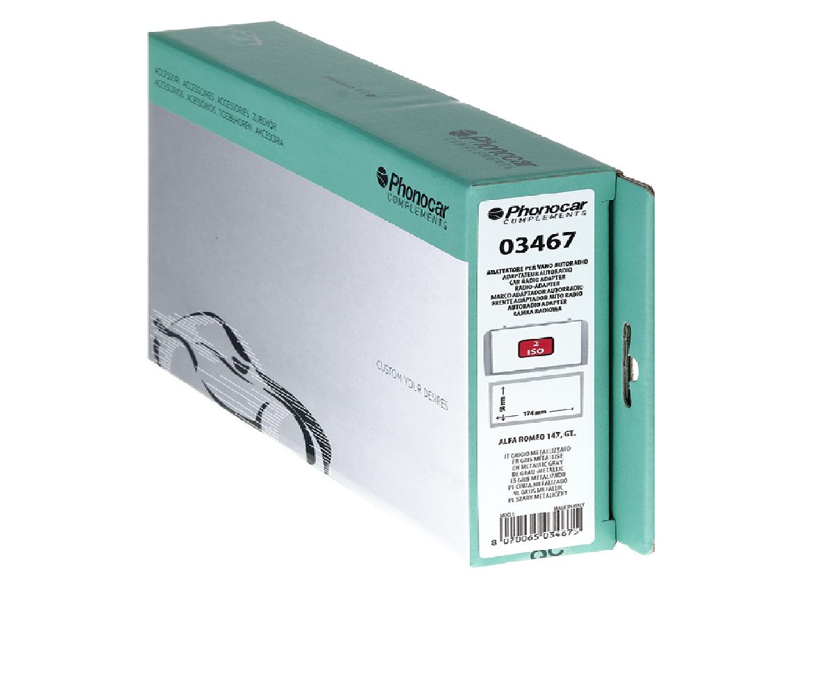 Radioblende grau-metallic Alfa Romeo