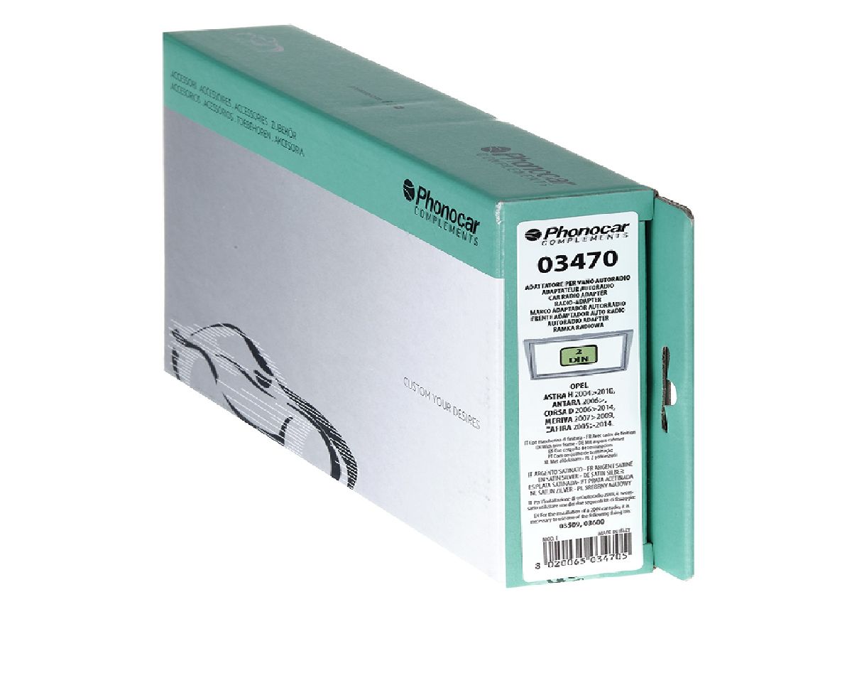 Radioblende silber Opel