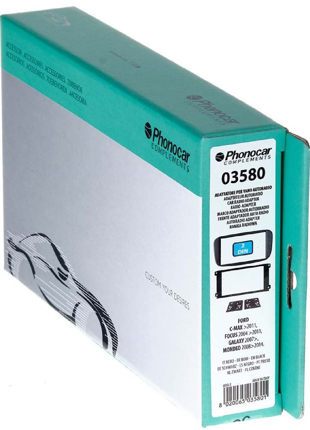 Kit Radioblende schwarz Ford