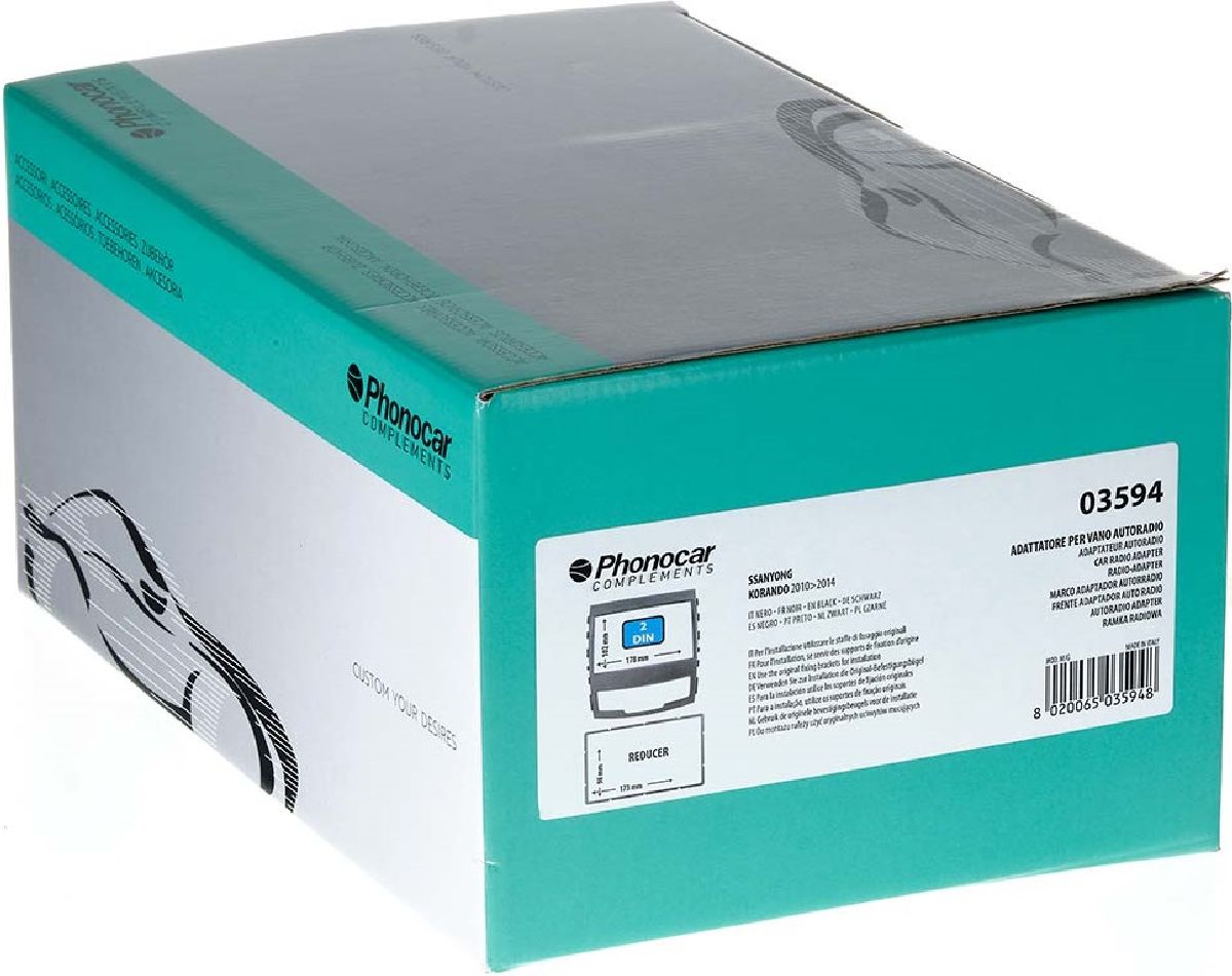 Kit Radioblende schwarz Ssangyong