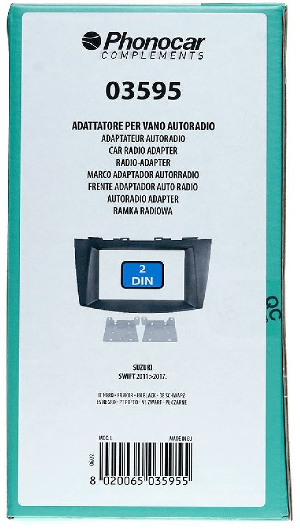 Kit Radioblende schwarz Suzuki