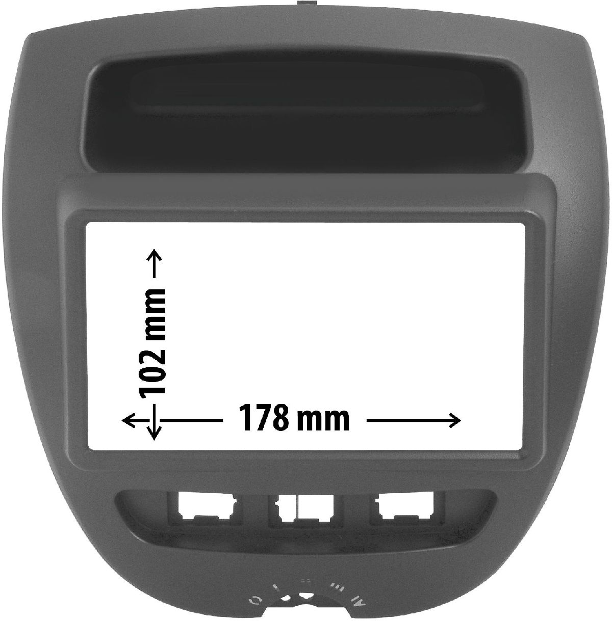 Kit Radioblende schwarz