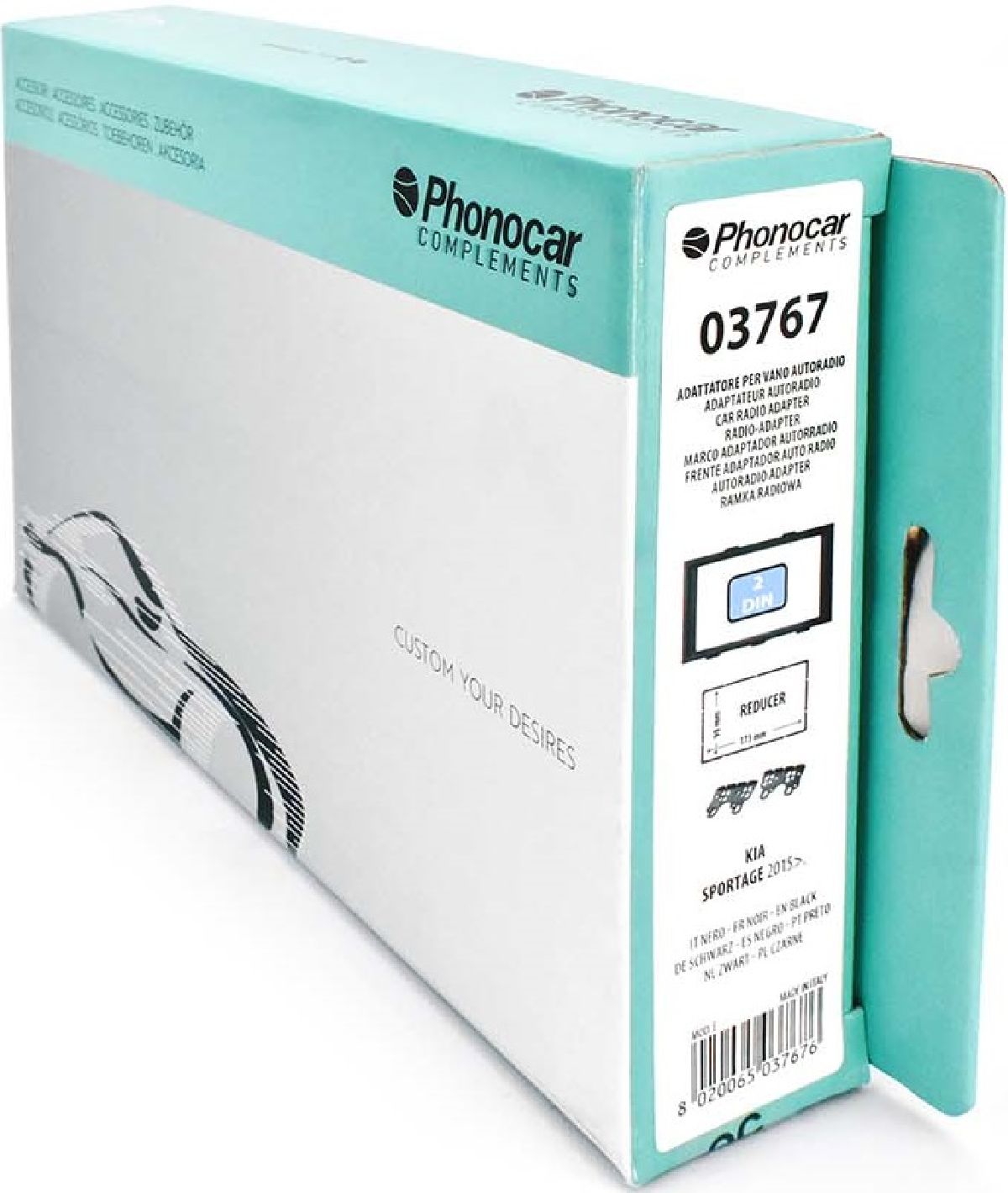 Kit Radioblende schwarz Kia