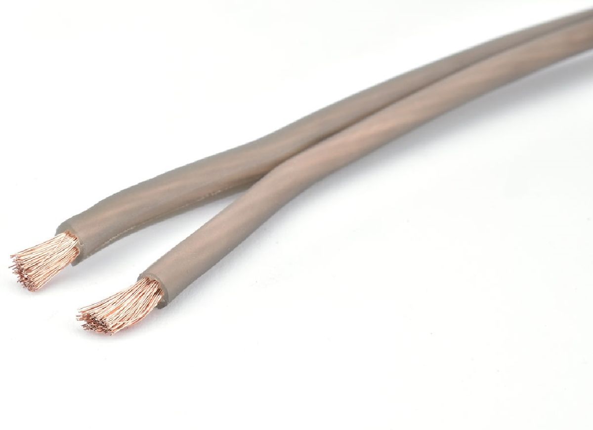 Lautsprecherkabel 2 x 1.5 mm2 grau 50 Meter