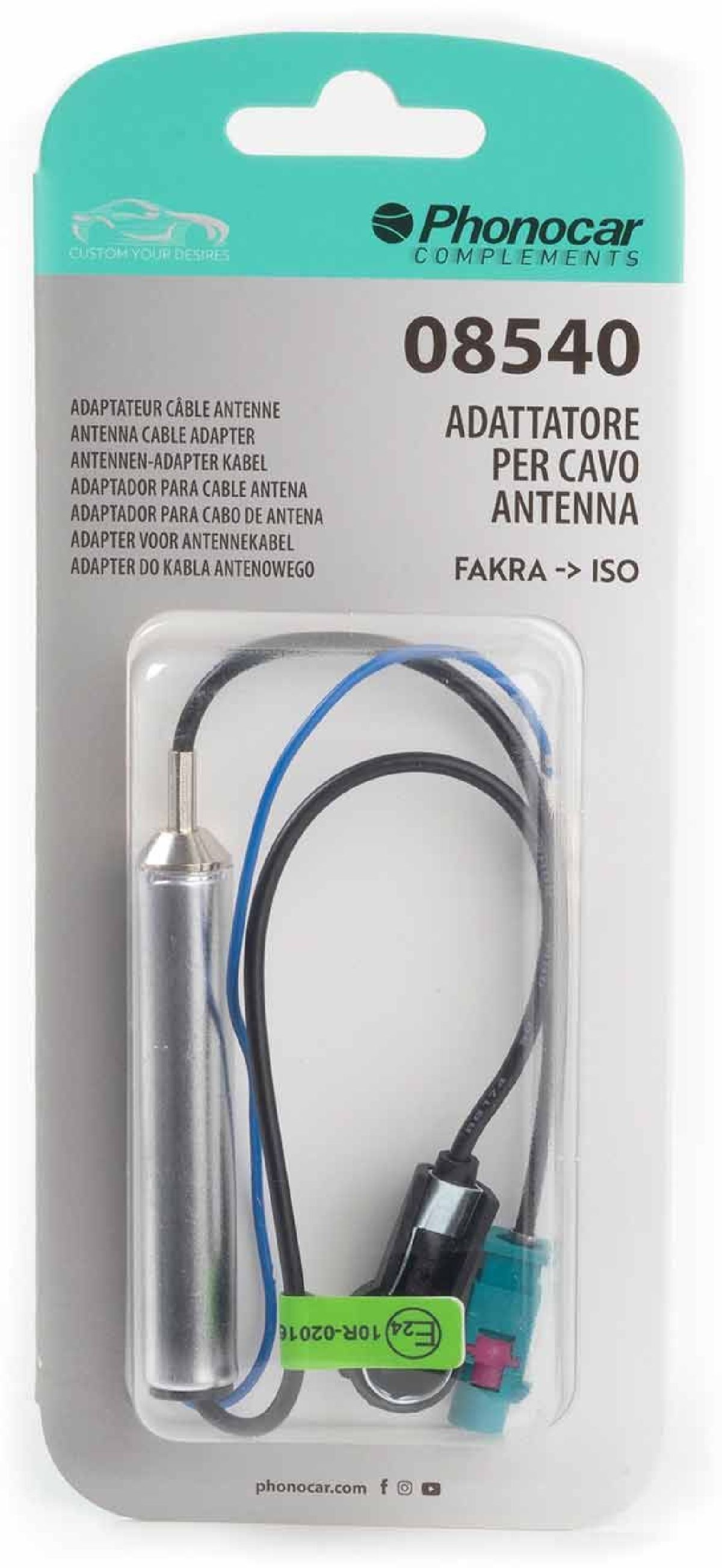 Antennenadapter mit 45cm Kabel Fakra --> ISO