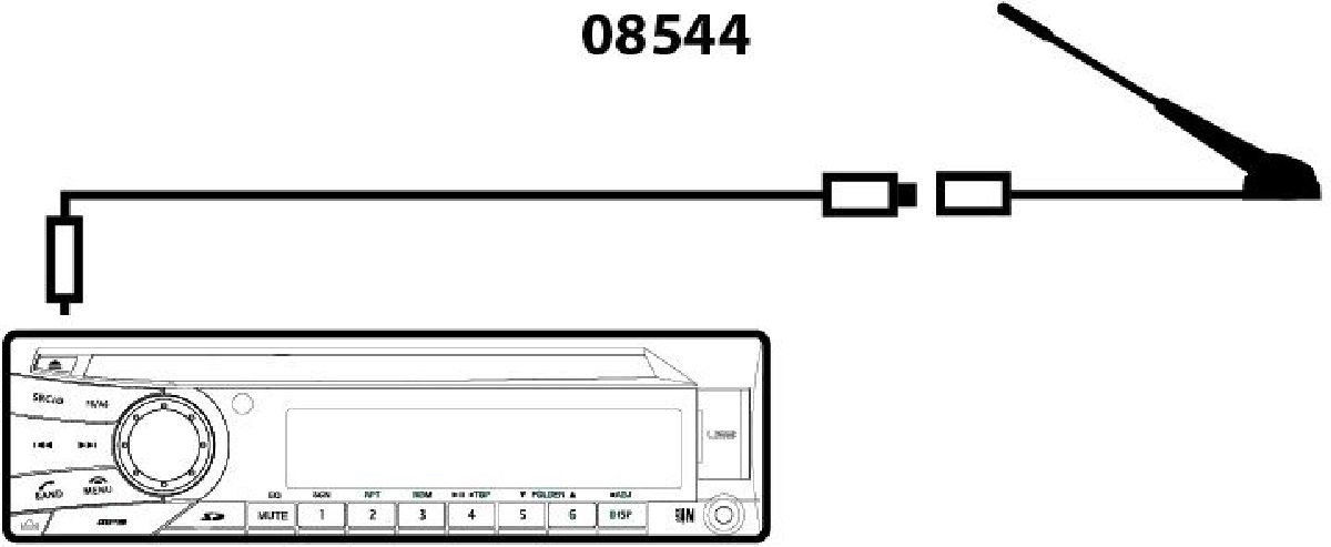 Antennenadapter mit 30cm Kabel Fakra --> DIN