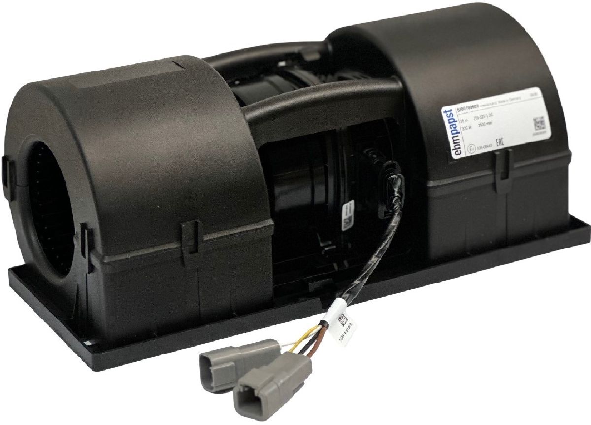 Doppelradialgebl&auml;se kollektorl