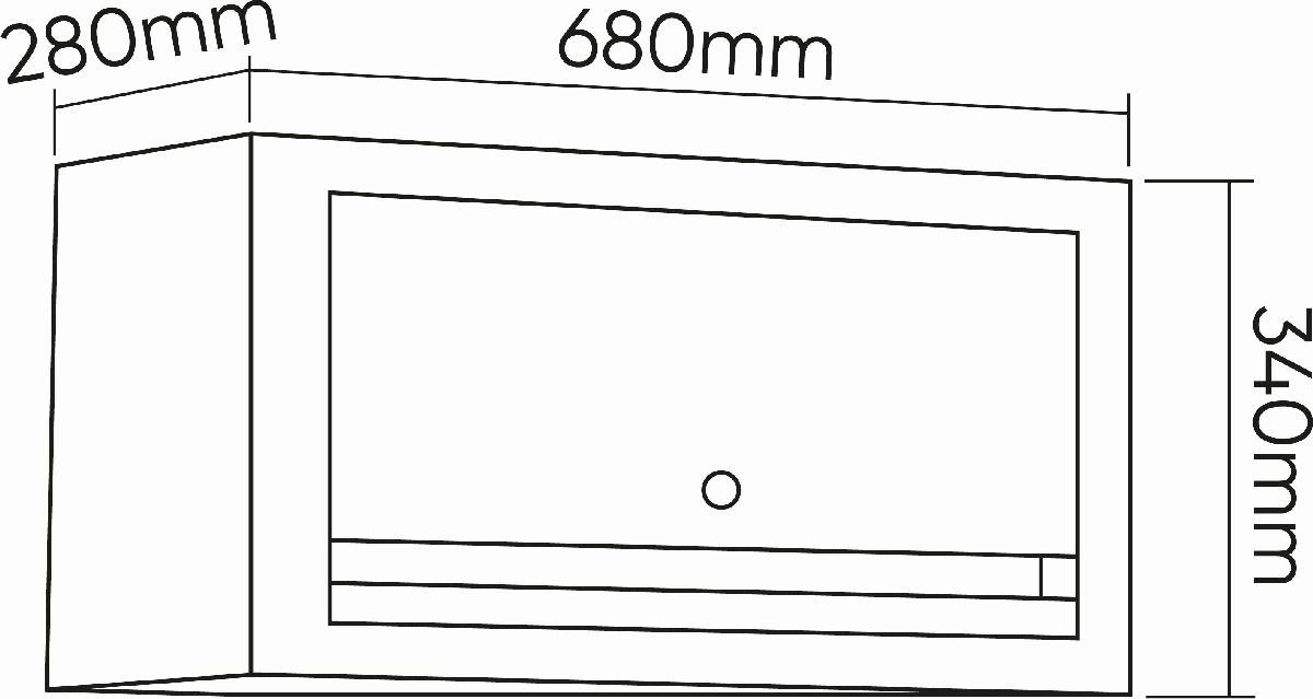 Wandschrank 680x280x340mm