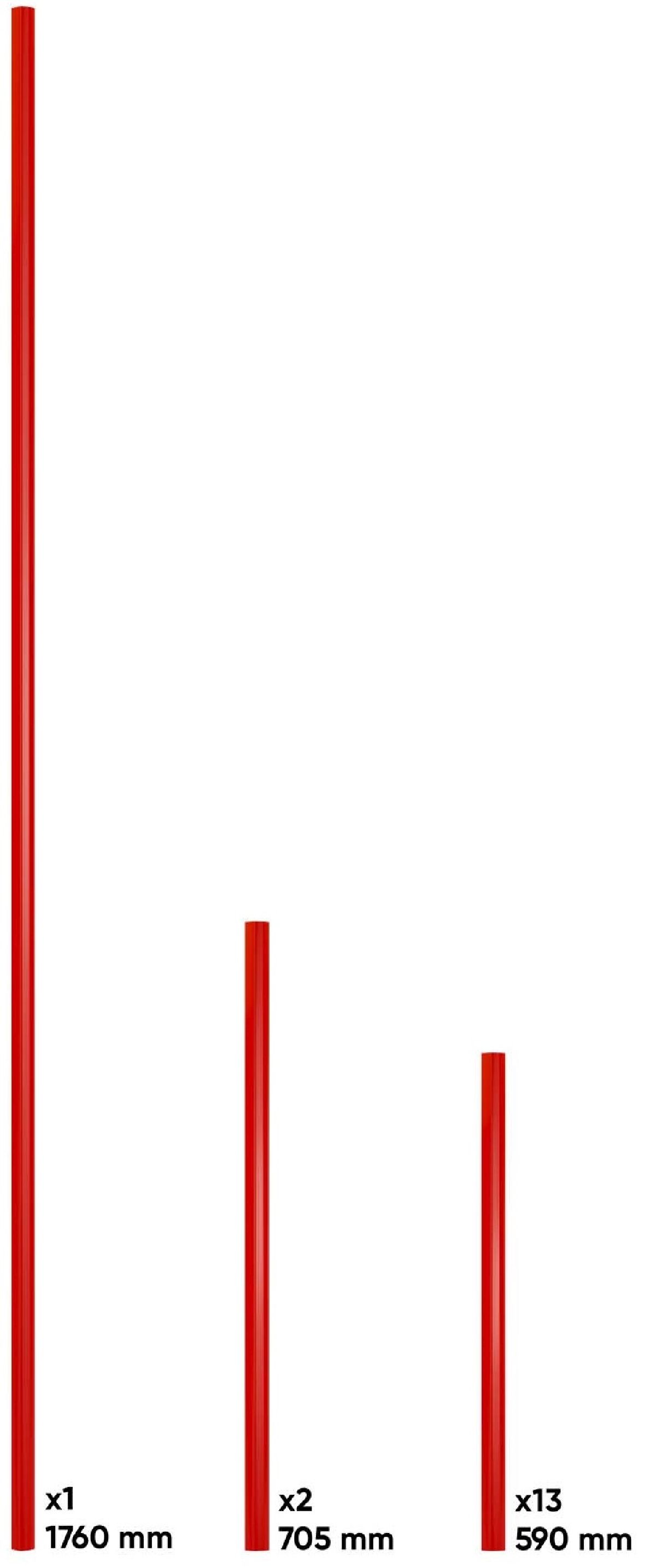 Set Griffe f�r Serie 446 rot