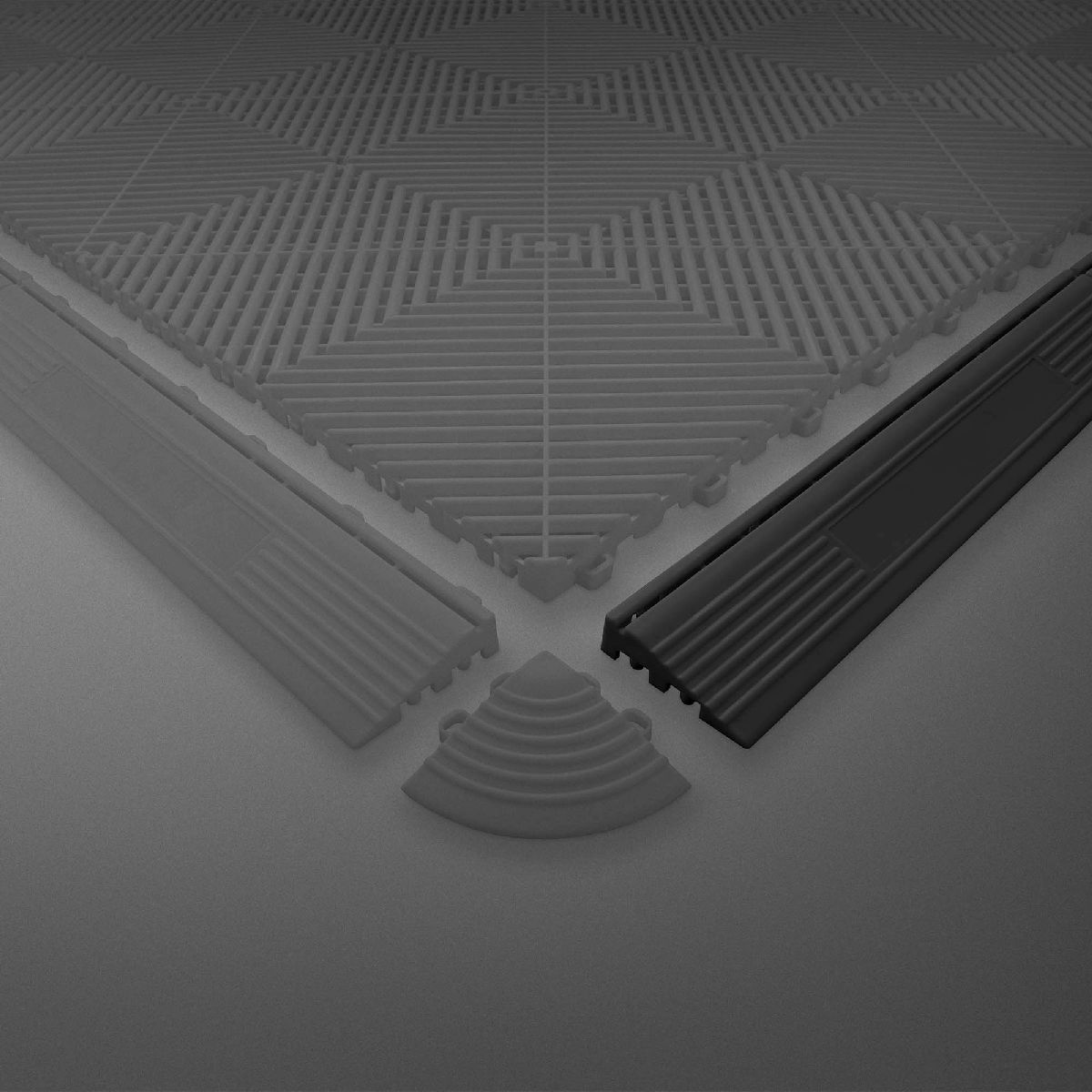 Fliesenprofil 40x7x1.8cm (m�nnlich) schwarz