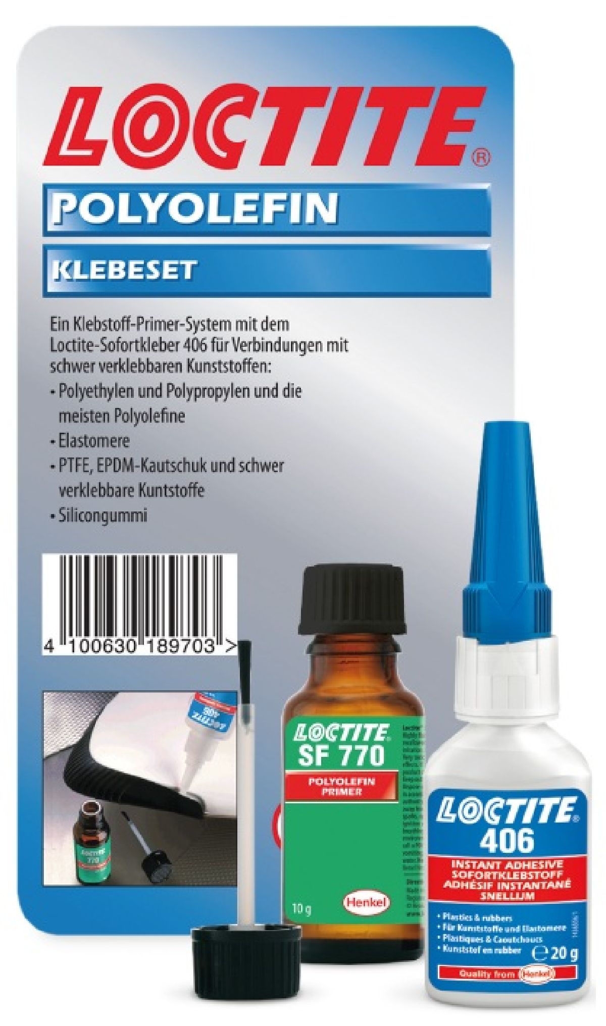 LOCTITE 406 / LOCTITE SF 770 KIT