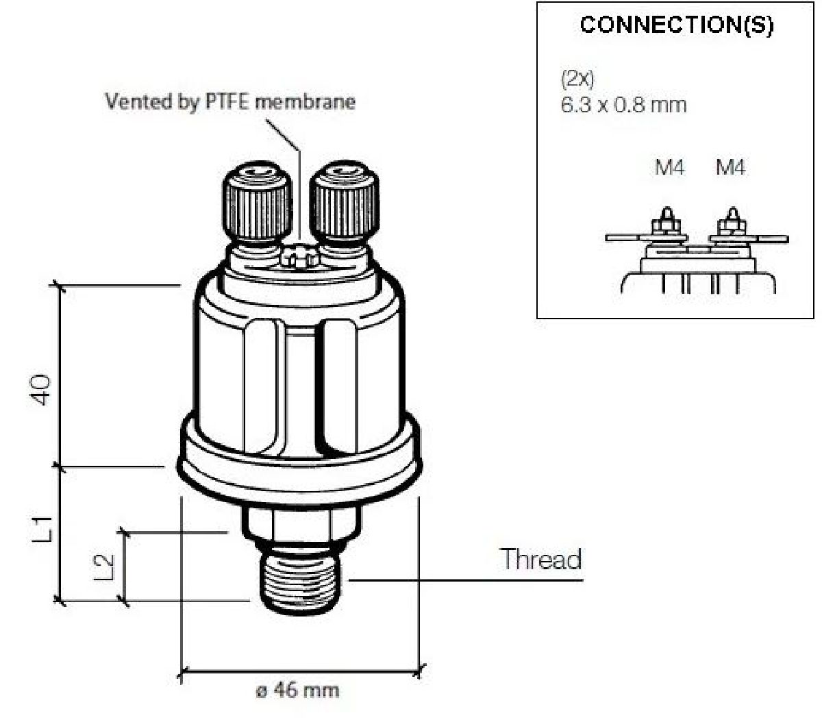 VDO Geber 10B 1/8"27 NPTF