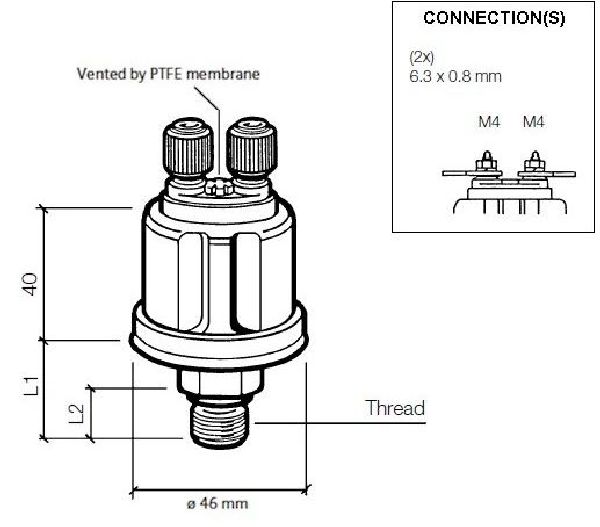 VDO Geber 10 bar 1/8