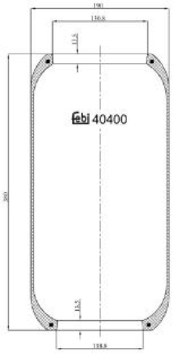 Luftfederbalg VA Febi