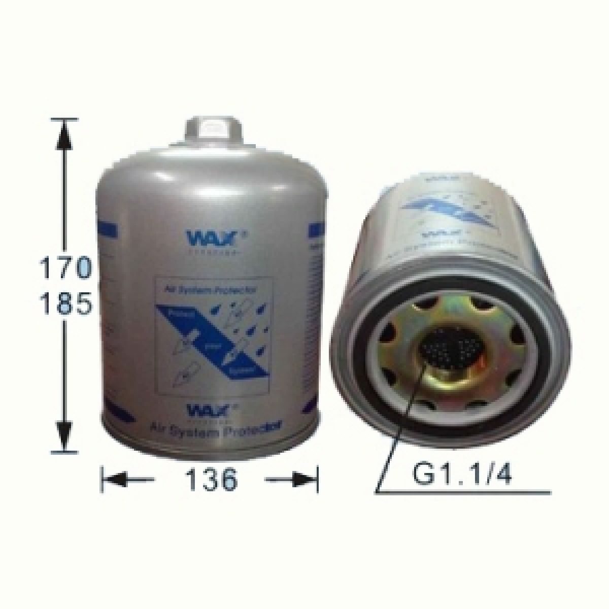 Trocknerpatrone mit Koaleszenz