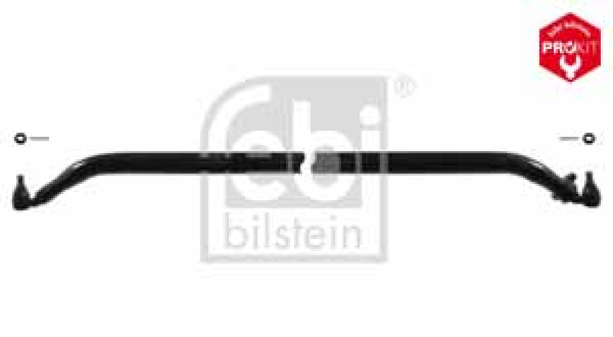 Spurstange m. Kronenmuttern u. Splinten