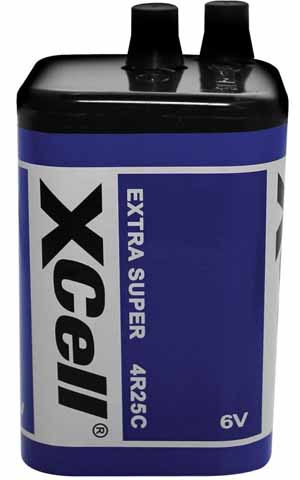 Kohle-Zink Batterie