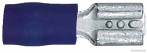 Flachsteckhülsen blau VPE 100
