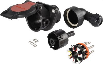 EBS-Steckdose VPE 1 7-polig / 24 Volt / gewinkelt