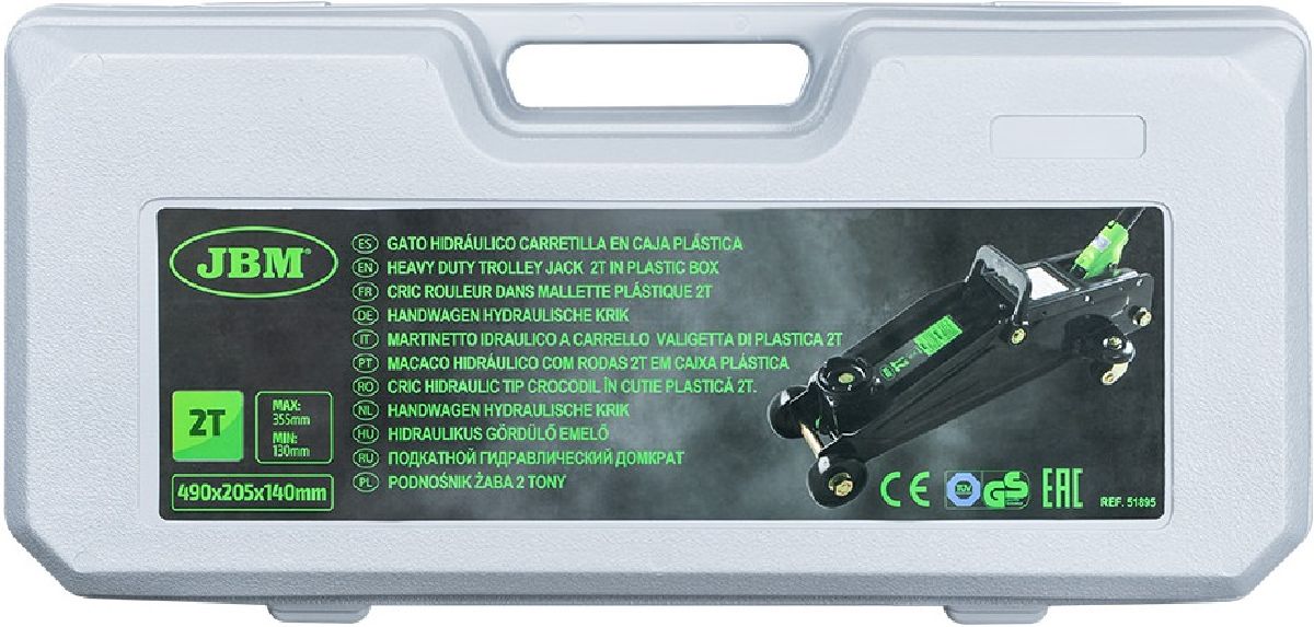 Wagenheber mit Koffer 2t