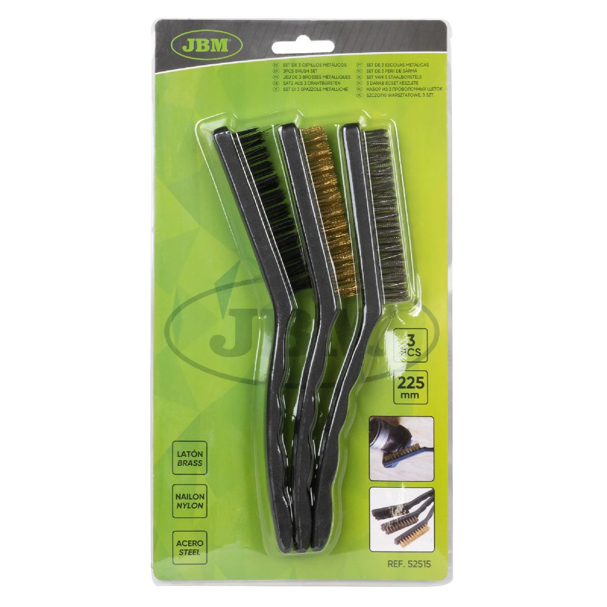 Drahtb�rsten-Set 3-teilig