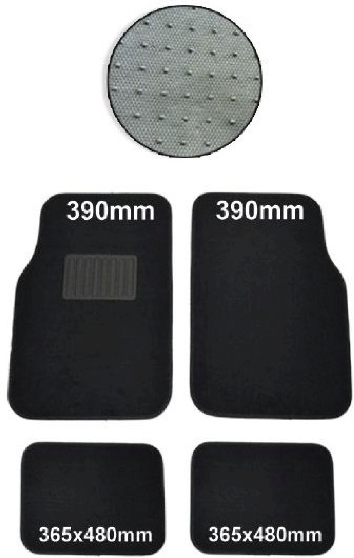 Teppichmatten Set gummiert 4-teilig