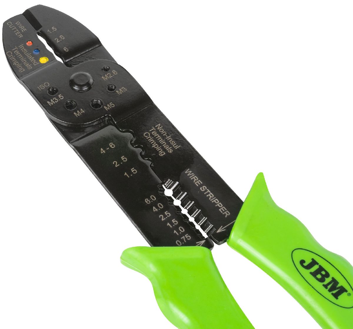 Kabelschuhzange f�r isolierte und nicht isolierte Klemmen 9