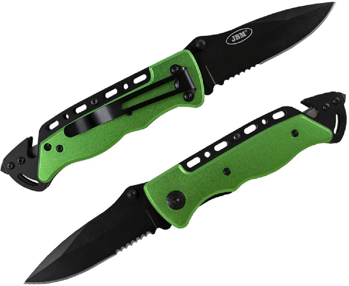 Klapmesser mit Sicherheitsgurt- und Glasbrecher System