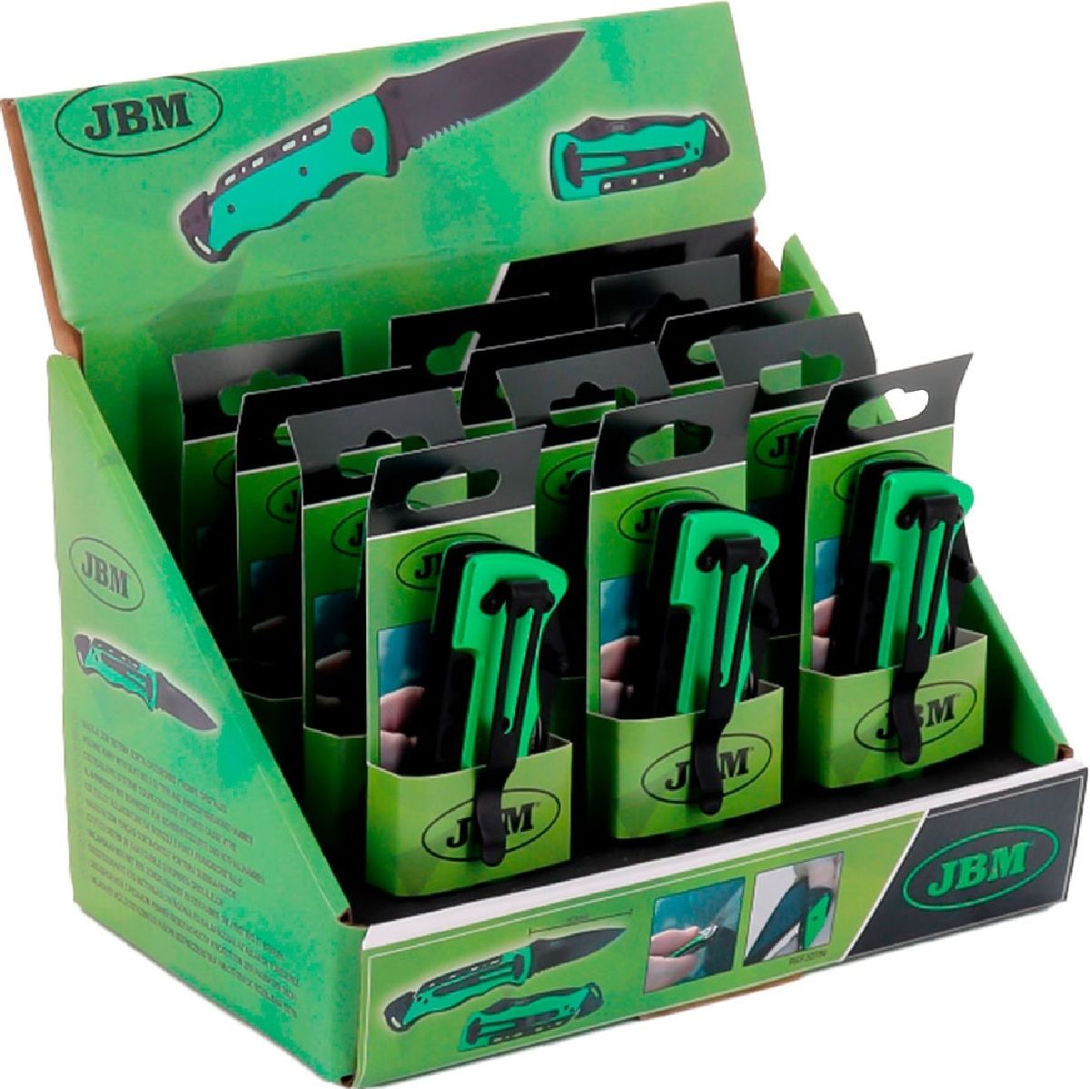 Klapmesser mit Sicherheitsgurt- und Glasbrecher System