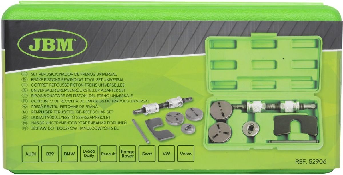 Bremsenr�cksteller Adapter Set 6-teilig