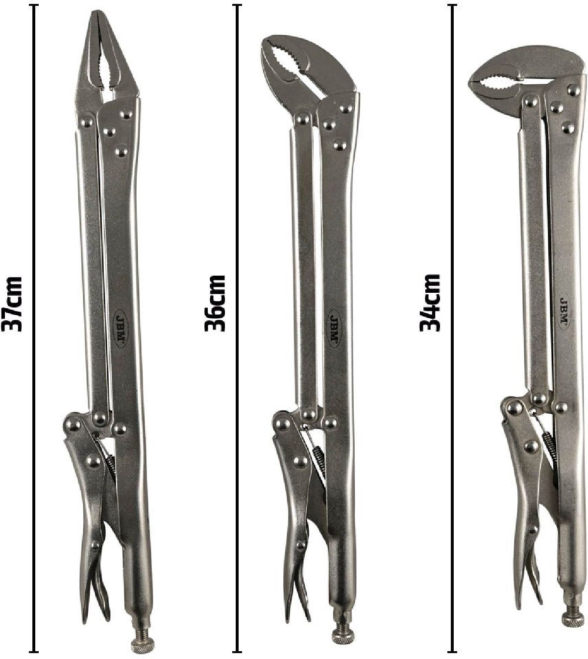 Set Gripzangen extralang 3-teilig