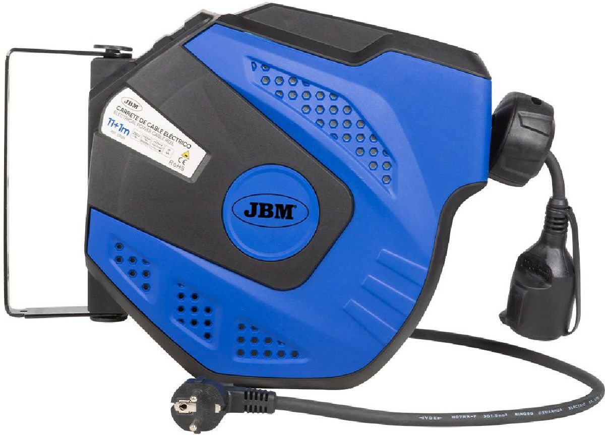 Kabel-Aufroller blau/ACHTUNG CH-ADAPTER